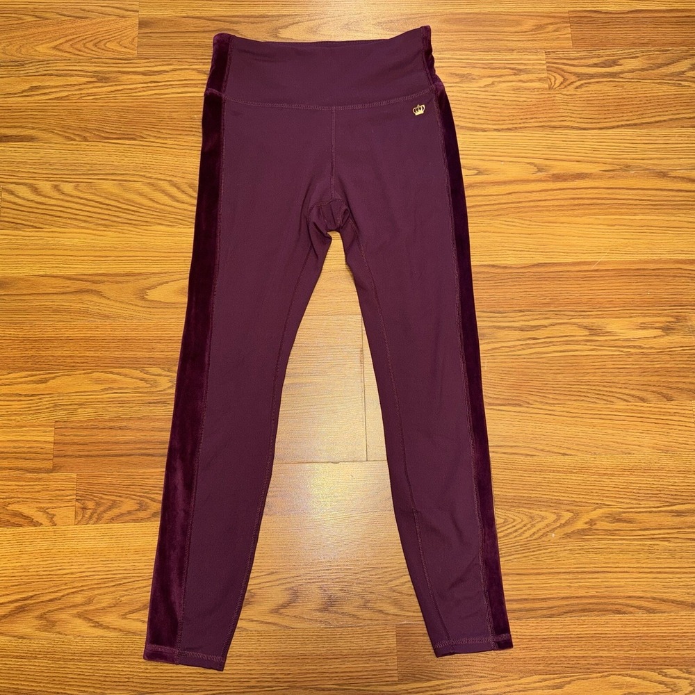 Juicy Couture Sport Women's Stretch Velour Side Panel Luxe Legging Size Medium